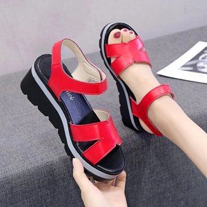 Women sandals shoes Platform ladies white Sneakers